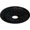 Ekena Millwork Raymond Ceiling Medallion (Fits Canopies up to 5 1/8"), 18 1/8"OD 3 5/8"ID x 1 1/8"P, Black Pearl CM18RABPS - alternate 2